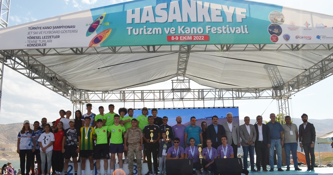 HASANKEYF DENİZ KANOSU TÜRKİYE ŞAMPİYONASI TAMAMLANDI