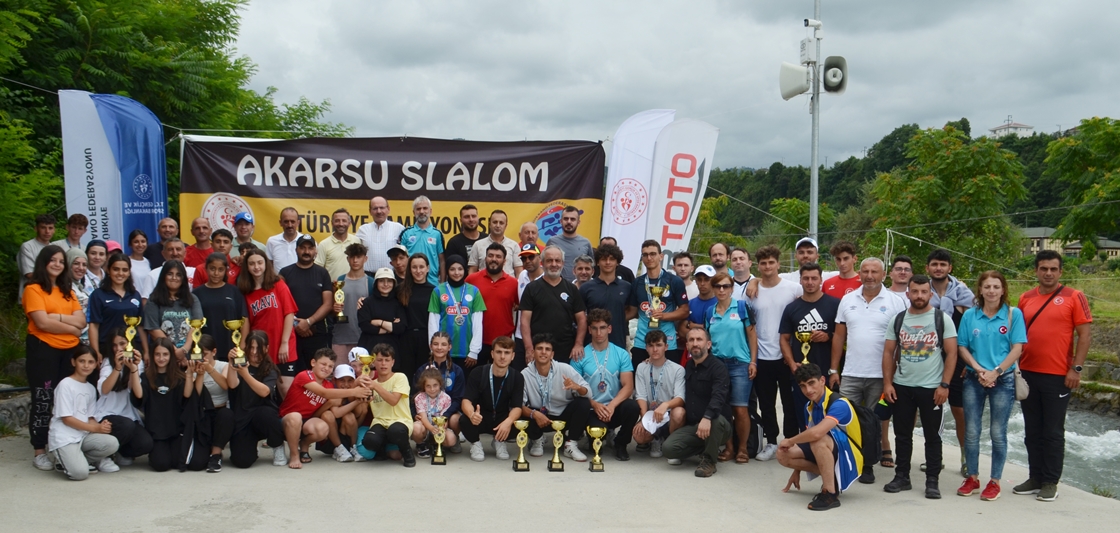 AKARSU SLALOM 2023 TÜRKİYE ŞAMPİYONASI YARIŞLARI TAMAMLANDI